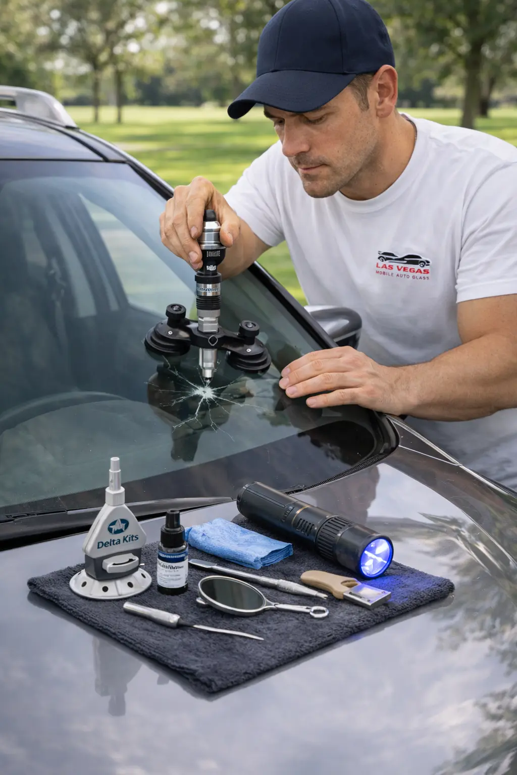 Windshield crack repair Las Vegas